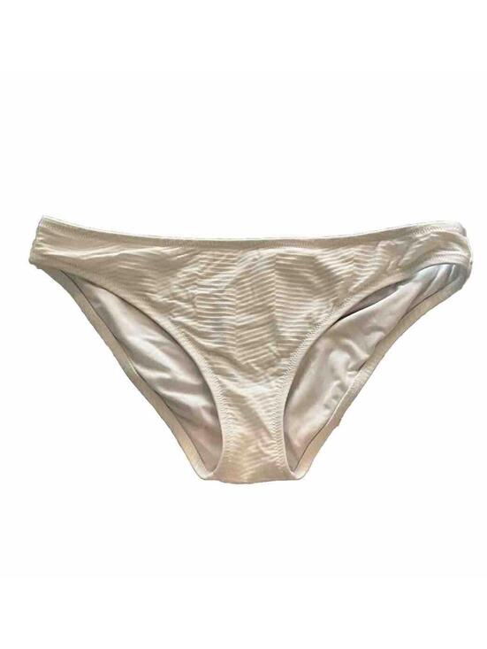 Shade & Shore Other - Shade & Shore Women’s White Textured Mid-rise Bikini Bottoms -L